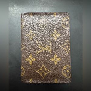 EUC VINTAGE LOUIS VUITTON MONOGRAM LEATHER ID CARD HOLDER